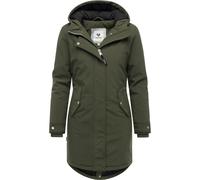 Softshellmantel RAGWEAR "Itiga", Damen, Gr. S (36), olivgrün, Obermaterial: 96% Polyester, 4% Elasthan, Innenfutter: 100% Polyester, Wattierung: 100% Polyester, Basic, tailliert ca. Mitte Oberschenkel
