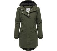 Softshellmantel RAGWEAR "Itiga", Damen, Gr. XXL (44), olivgrün, Obermaterial: 96% Polyester, 4% Elasthan, Innenfutter: 100% Polyester, Wattierung: 100% Polyester, Basic, tailliert ca. Mitte Oberschenk