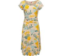 Sommerkleid RAGWEAR "Yvone Flowers" Gr. M (38), Normalgrößen, beige Damen Kleider (86583152-M) beige