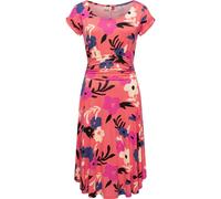 Sommerkleid RAGWEAR "Yvone Flowers" Gr. XL (42), Normalgrößen, rot (coral) Damen Kleider (88283255-XL) coral