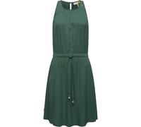 Blusenkleid RAGWEAR "Sanai", Damen, Gr. L (40), Normalgrößen, grün (tannengrün), 100% Viskose, modisch, tailliert ca. Mitte Oberschenkel, Rundhals, ohne Ärmel Ärmel ohne Ärmelschlitz normaler Saum, Kl