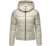 Steppjacke RAGWEAR "Roobie II", Damen, Gr. XL (42), hellgrau, Obermaterial: 100% Polyester, Innenfutter: 100% Polyester, Wattierung: 100% Polyester, gerade hüftlang, hoch geschlossener Ausschnitt, Ärm