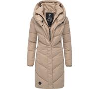 Steppmantel RAGWEAR "Natalka", Damen, Gr. L (40), helltaupe, Außenmaterial: 100% Polyester, Innenfutter: 100% Polyester, Wattierung: 100% Polyester, tailliert ca. Mitte Oberschenkel, Ärmel ohne Ärmels