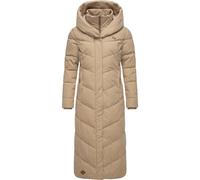 Steppmantel RAGWEAR "Natalka Extralong" Gr. XXXL (46), grau (taupe) Damen Mäntel (58873566-XXXL) taupe