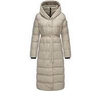 Warmer Winter Steppmantel mit Kapuze "Niara Long" Zinc XXL