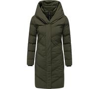 Steppmantel RAGWEAR "Natalka Soft YOUMODO", Damen, Gr. XS (34), olivgrün, Obermaterial: 100% Polyester; Innenfutter: 100% Polyester; Wattierung: 100% Polyester, figurumspielend ca. Mitte Oberschenkel,