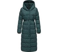 Ragwear Steppmantel Niara Long Print für Damen - 2XL
