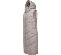 Steppweste RAGWEAR "Suminka Vest" Gr. XL (42), beige (elfenbeinfarben) Damen Westen Longwesten Stylische, lange Winterweste (97292649-XL)