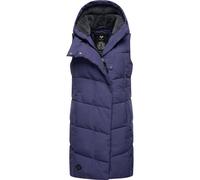 Steppweste RAGWEAR "Pavla Vest" Gr. XL (42), lila Damen Westen Longwesten stylische Winterweste mit Teddyfutter und Kapuze (98569738-XL)