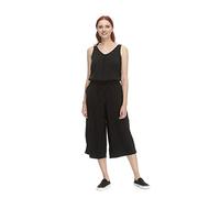 Ragwear SUKY Damen Frauen Jumpsuit kurz,Overall,kurz,kurzarm,modisch,Rückenausschnitt,Schwarz,XXL