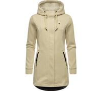 Kapuzensweatjacke RAGWEAR "Letti Bonded" Gr. XL (42), beige (ecru) Damen Sweatjacken Sportliche Kapuzenjacke in Feinstrick-Optik (58515438-XL)