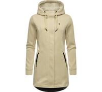 Kapuzensweatjacke RAGWEAR "Letti Bonded" Gr. XS (34), beige (ecru) Damen Sweatjacken Sweats Sportliche Kapuzenjacke in Feinstrick-Optik (58515438-XS)