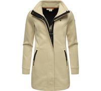 Sweatjacke RAGWEAR "Letrice Bonded" Gr. XXXL (46), beige (ecru) Damen Sweatjacken (62880245-XXXL) ecru