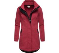 Sweatjacke RAGWEAR "Letrice", Damen, Gr. S (36), lila (himbeere), Sweatware, Obermaterial: 65% Baumwolle, 35% Polyester; Futter: 65% Baumwolle, 35% Polyester, sportlich, tailliert ca. Mitte Oberschenk