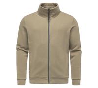 Sweatjacke RAGWEAR "Jettrys", Herren, Gr. S (48), gelbgrün, Material: 70% Baumwolle, 30% Polyester, Basic, gerade hüftbedeckend, hoch geschlossener Ausschnitt, Ärmel ohne Ärmelschlitz Bündchen, Sweatj