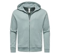 Sweatjacke RAGWEAR "Natten", Herren, Gr. M (50), graublau, Material: 70% Baumwolle, 30% Polyester, Basic, lässig geschnitten hüftbedeckend, hoch geschlossener Ausschnitt, Ärmel ohne Ärmelschlitz Bündc