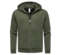 Sweatjacke RAGWEAR "Natten", Herren, Gr. XXL (56), olivgrün, Material: 70% Baumwolle, 30% Polyester, Basic, lässig geschnitten hüftbedeckend, hoch geschlossener Ausschnitt, Ärmel ohne Ärmelschlitz Bün
