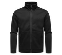 Sweatjacke RAGWEAR "Fabbian Collar", Herren, Gr. XXL (56), schwarz, Rippware, Material: 100% Polyester, Futter: 100% Polyester, Basic, gerade hüftbedeckend, hoch geschlossener Ausschnitt, Langarm Ärme
