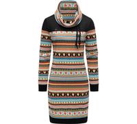 Sweatkleid RAGWEAR "Chlloe Jacquard YOUMODO", Damen, Gr. XS (34), Normalgrößen, bunt, Material: 70% Baumwolle, 30% Polyester, figurumspielend ca. Mitte Oberschenkel, hoch geschlossener Ausschnitt, Ärm