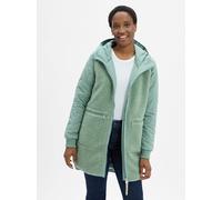 Kapuzensweatjacke RAGWEAR "LONGEDDY", Damen, Gr. XL, dusty grün, Plüsch, Obermaterial: 100% Polyester, unifarben, bequem ca. Mitte Oberschenkel, Rundhals, Raglanärmel Rippbündchen, Sweatjacken (321853