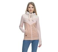 Ragwear TREGA Zip Damen Pullover Sweatshirt Streetwear 100% vegan (DE/NL/SE/PL, Alphanumerisch, XL, Regular, Regular, Old Pink)