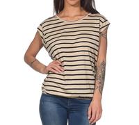 Ragwear Tulsa Stripes Top Damen (DE/NL/SE/PL, Alphanumerisch, XL, Regular, Regular, Sand)