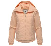 Ragwear Damen Übergangsjacke oversized Sommerjacke kurz mit im Kragen verstaubarer Kapuze Cerys YOUMODO Light Peach Gr. XL
