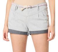 Ragwear W Heeven A Grau - Leichte Kurze Damen Sommershorts, Größe 29 - Farbe White