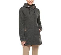 Ragwear W Letty Schwarz - Komfortable feminine Damen Kapuzen-Sweatjacke, Größe S - Farbe Black