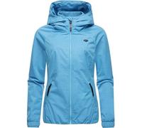 Ragwear wasserdichte Damen Übergangsjacke leichte Kurze Funktionsjacke mit Kapuze Dizzie Tech YOUMODO Sky Blue Gr. M