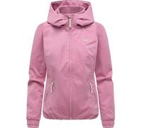 Ragwear wasserdichte und atmungsaktive Damen Übergangsjacke leichte kurze Funktionsjacke mit Kapuze Dizzie Tech YOUMODO Dusty Rose26 Gr. 6XL
