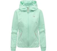 Ragwear wasserdichte und atmungsaktive Damen Übergangsjacke leichte kurze Funktionsjacke mit Kapuze Dizzie Tech YOUMODO Mint26 Gr. S