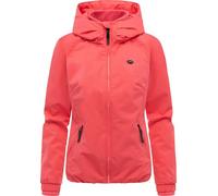 Ragwear wasserdichte und atmungsaktive Damen Übergangsjacke leichte kurze Funktionsjacke mit Kapuze Dizzie Tech YOUMODO Coral26 Gr. S