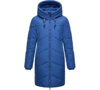 Ragwear wasserdichter Damen Wintermantel Warmer Steppmantel lang mit Kapuze Novista Blue Gr. 4XL