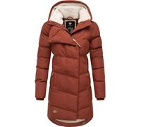 Ragwear wasserdichter Damen Wintermantel warmer Steppmantel lang mit Kapuze Pavla Intl Cinnamon22 Gr. M