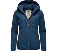Ragwear Damen Winterjacke warmer Kurzmantel mit Kapuze Dizzie Winter Intl Navy23 Gr. M