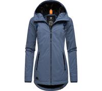 Ragwear Damen warme Winterjacke kurz wasserdicht mit Kapuze Zuzka Winter Indigo Blue23 Gr. XL