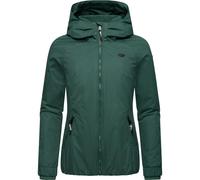 Winterjacke RAGWEAR "Dizzie Warm", Damen, Gr. XS (34), grün (dunkelgrün), Obermaterial: 100% Polyester; Innenfutter: 100% Polyester; Wattierung: 100% Polyester, Basic, figurumspielend hüftbedeckend, Ä