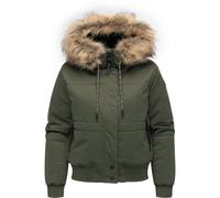 Winterjacke RAGWEAR "Deluxia YOUMODO", Damen, Gr. XXL (44), olivgrün, Obermaterial: 100% Polyester; Innenfutter: 100% Polyester; Wattierung: 100% Polyester, gerade hüftlang, hoch geschlossener Ausschn