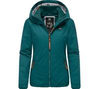 Ragwear Damen Winterjacke warmer Kurzmantel mit Kapuze Dizzie Winter Intl Dark Green22 Gr. S