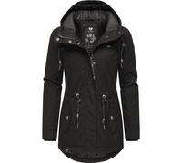 Winterjacke RAGWEAR "Monadis Black Label" Gr. M (38), grau (shadow) Damen Jacken Lange stylischer Winterparka für die kalte Jahreszeit (74969012-M)