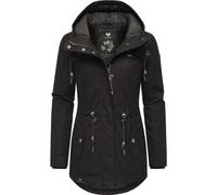 Winterjacke RAGWEAR "Monadis Black Label" Gr. S (36), grau (shadow) Damen Jacken Lange stylischer Winterparka für die kalte Jahreszeit (74969012-S)