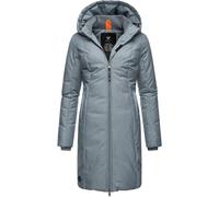Wintermantel RAGWEAR "Amarri" Gr. 4XL (48), blau (graublau) Damen Mäntel (29697738-4XL) graublau