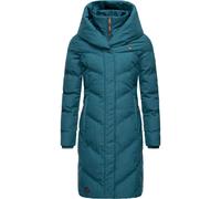 Steppmantel RAGWEAR "Natalka Melange" Gr. XXXL (46), blau (ocean) Damen Mäntel (46590352-XXXL) ocean