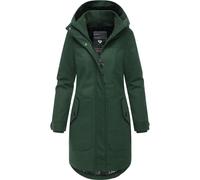 Wintermantel RAGWEAR "Jannisa Coat", Damen, Gr. S (36), dunkelgrün, Obermaterial: 100% Polyester, Innenfutter: 100% Polyester, Wattierung: 100% Polyester, tailliert ca. Mitte Oberschenkel, hoch geschl