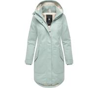 Wintermantel RAGWEAR "Jannisa Coat", Damen, Gr. 4XL (48), mint, Obermaterial: 100% Polyester, Innenfutter: 100% Polyester, Wattierung: 100% Polyester, tailliert ca. Mitte Oberschenkel, hoch geschlosse