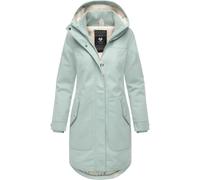 Wintermantel RAGWEAR "Jannisa Coat", Damen, Gr. M (38), mint, Obermaterial: 100% Polyester, Innenfutter: 100% Polyester, Wattierung: 100% Polyester, tailliert ca. Mitte Oberschenkel, hoch geschlossene