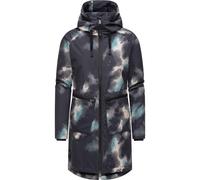 Wintermantel RAGWEAR "Holstic Print" Gr. M (38), schwarz Damen Mäntel (32622952-M) schwarz