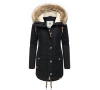 Outdoorjacke RAGWEAR "Jane YOUMODO", Damen, Gr. M (38), schwarz, Obermaterial: 65% Polyester, 35% Baumwolle, Innenfutter: 100% Polyester, Wattierung: 100% Polyester, tailliert Po-bedeckend, hoch gesch