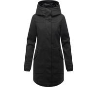 Wollmantel RAGWEAR "Janesha Coat", Damen, Gr. L (40), dunkelgrau, Obermaterial: 100% Polyester, Innenfutter: 100% Polyester, tailliert ca. Mitte Oberschenkel, hoch geschlossener Ausschnitt, verstellba